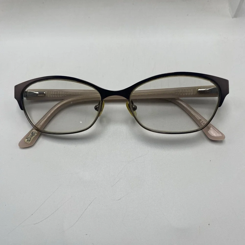 Ted Baker Eyeglasses Women FRAME ONLY B240 51-15-135 Gunmetal Pink 546